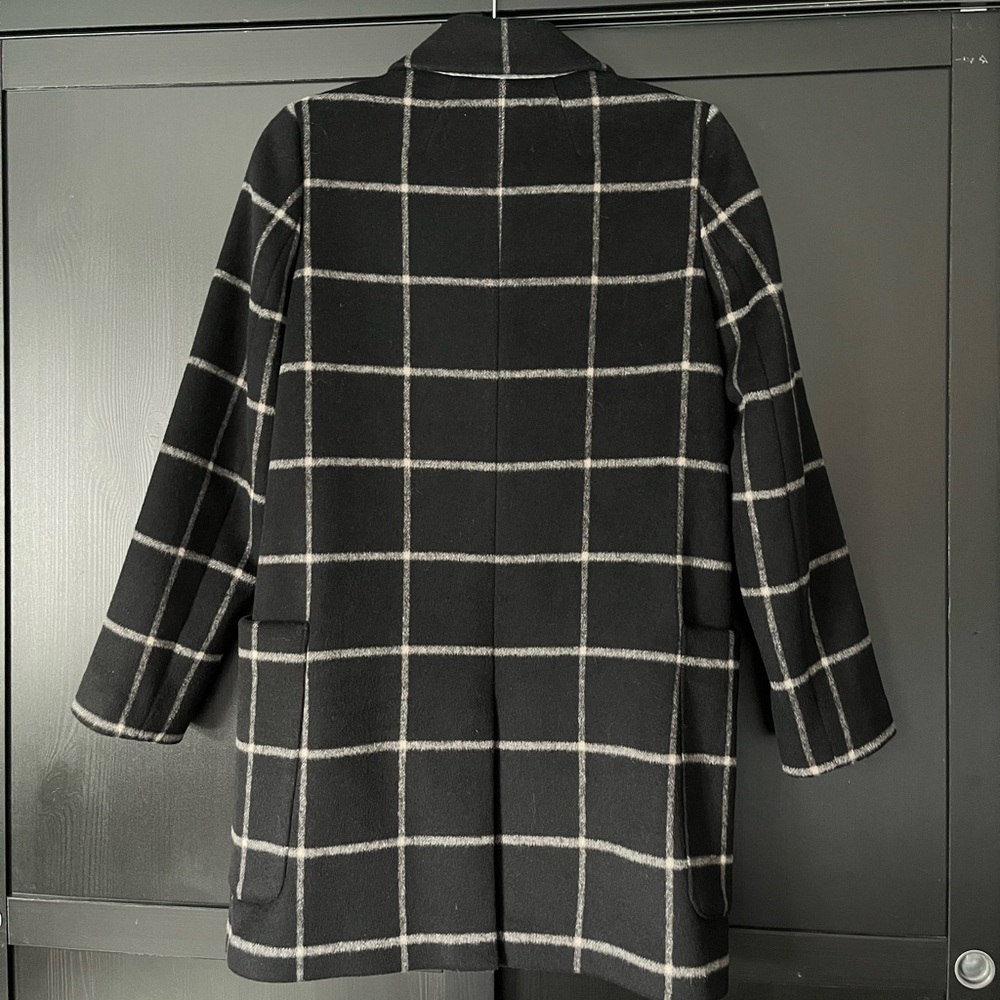 Madewell Hollis Double-Breasted Coat in Windowpane - Picture 4 of 8